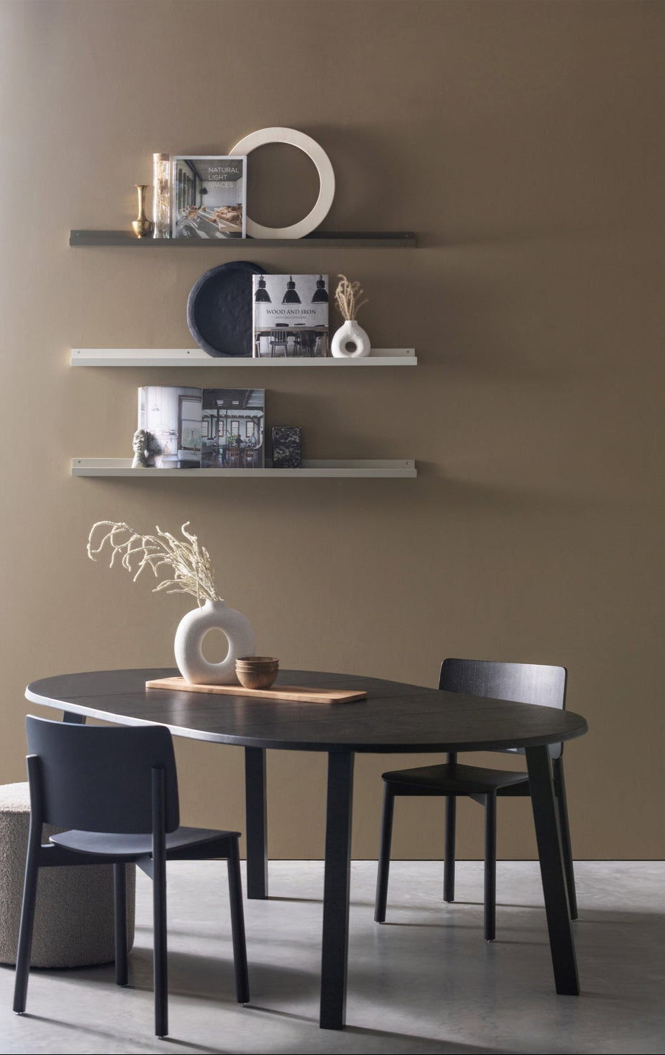 Table à manger extensible en chêne 75x120 cm