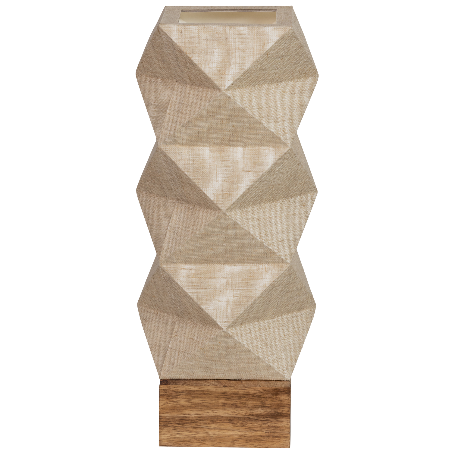 Lampada da tavolo in carta/legno naturale Brett 43x19 cm