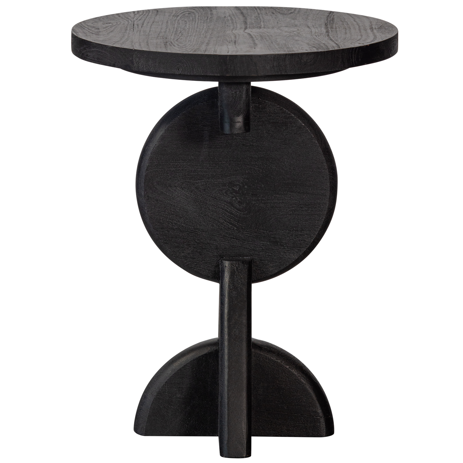 Table basse en bois de manguier noir Pete 52x40 cm