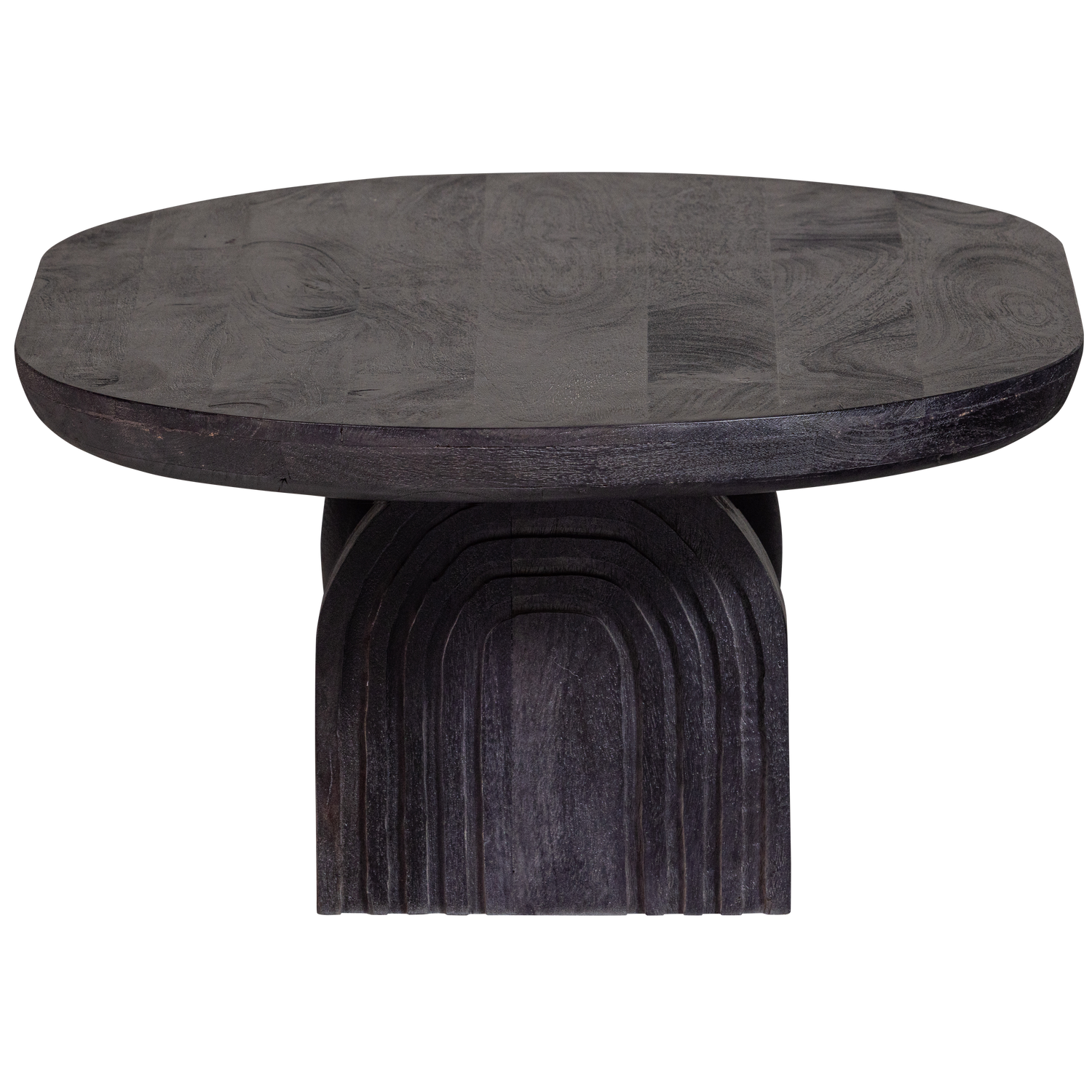 Tavolino in legno di mango nero Steppe 38x110 cm