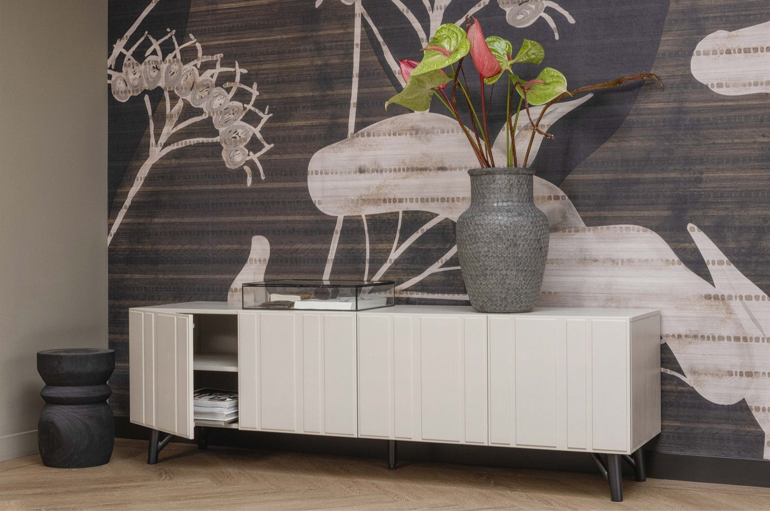 Sgabello in legno Bikkel 40x28 cm