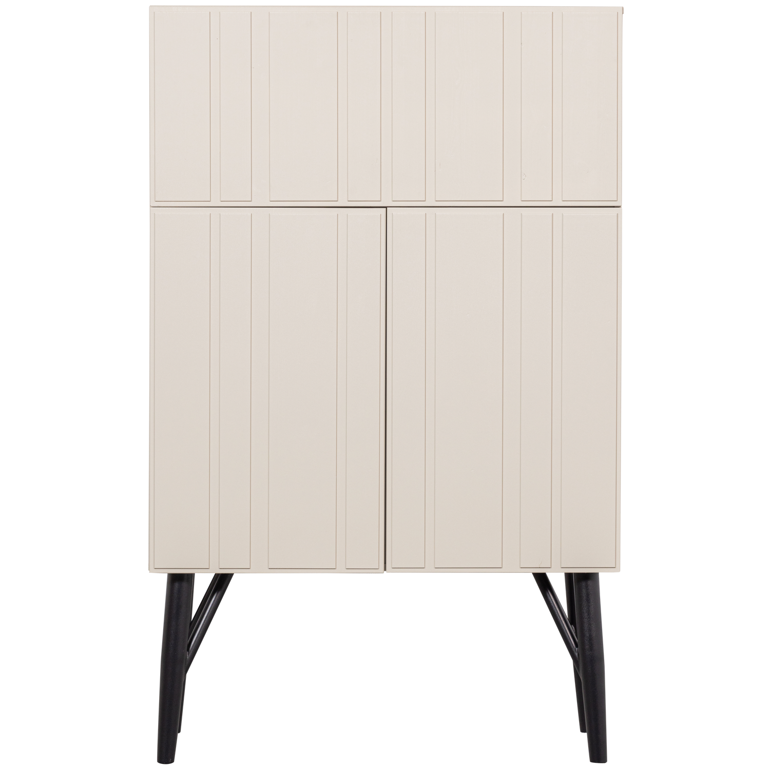 Credenza 2 ante portabevande in legno di pino Miller 146x90 cm