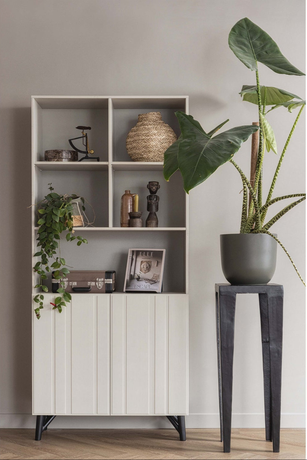 Credenza 2 ante in legno di pino Miller 200x90 cm