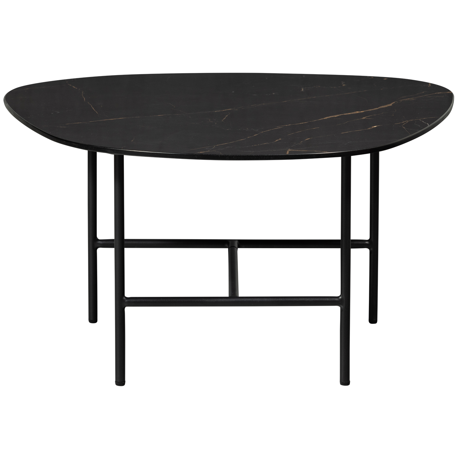 Tavolino effetto marmo nero Vajen