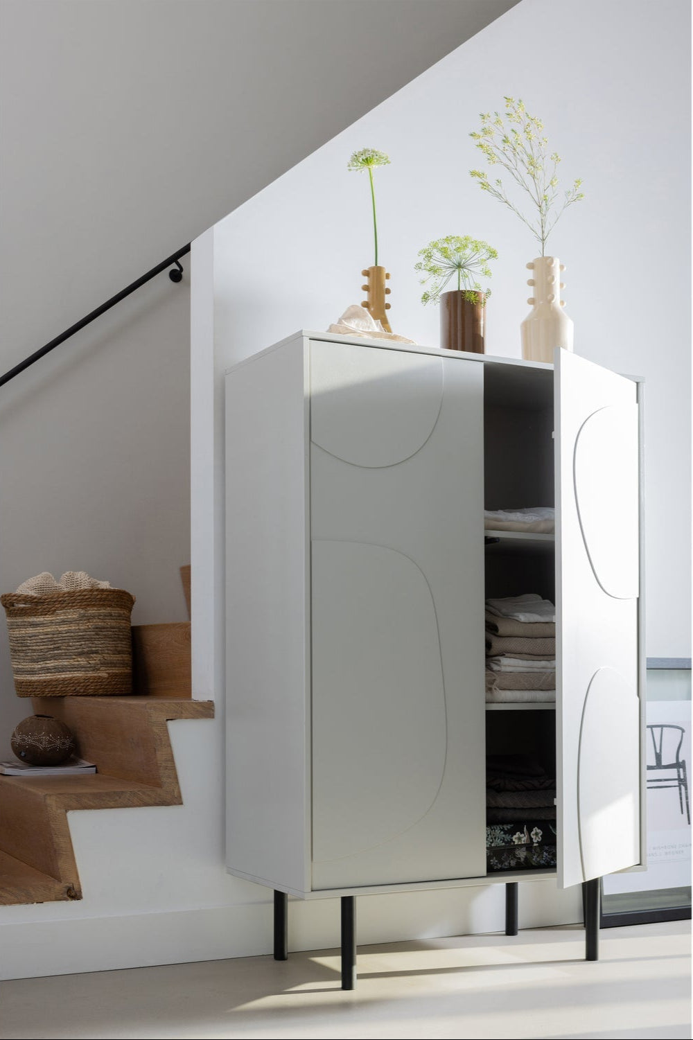 Credenza 2 ante in legno di pino Cadiz 135x85 cm