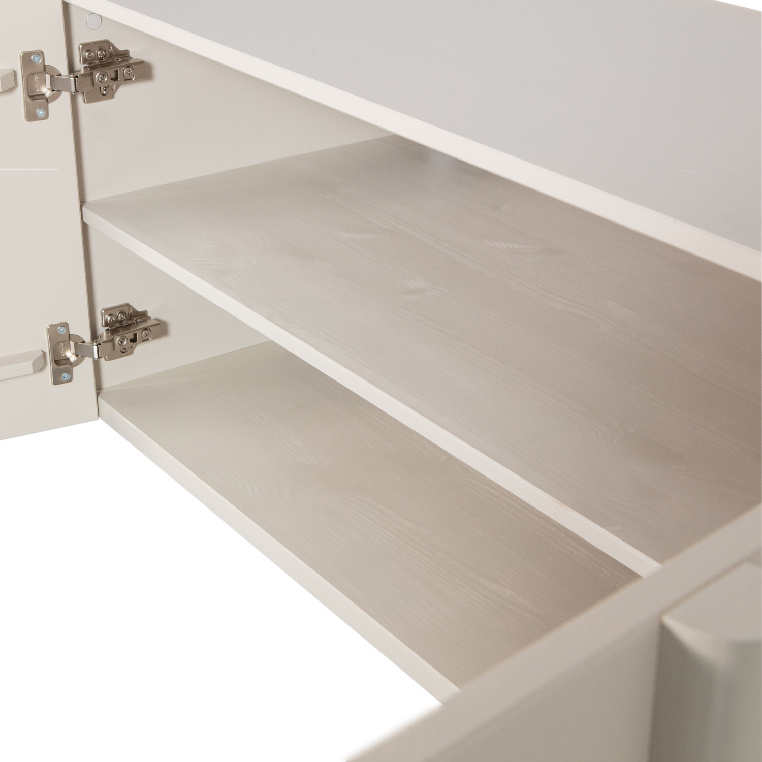 Meuble TV 4 portes en bois de pin Basu 53x200 cm