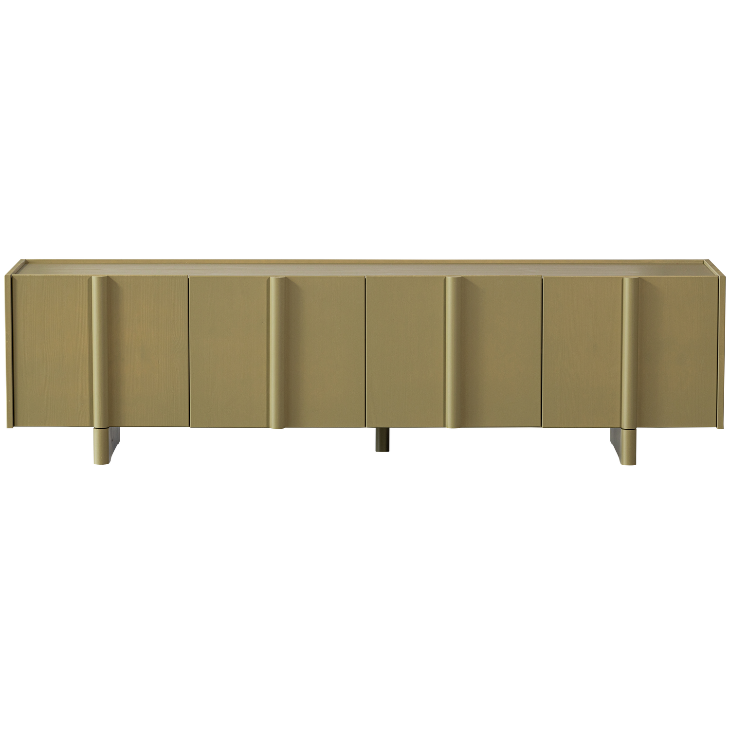 Meuble TV 4 portes en bois de pin Basu 53x200 cm