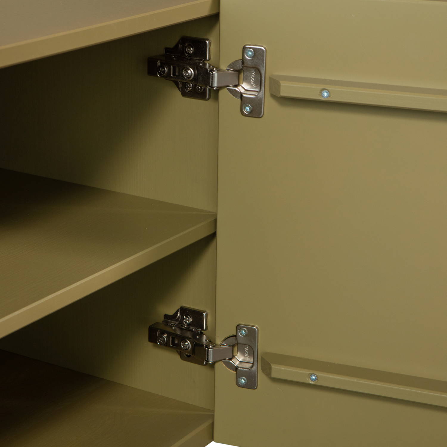 Meuble TV 4 portes en bois de pin Basu 53x200 cm