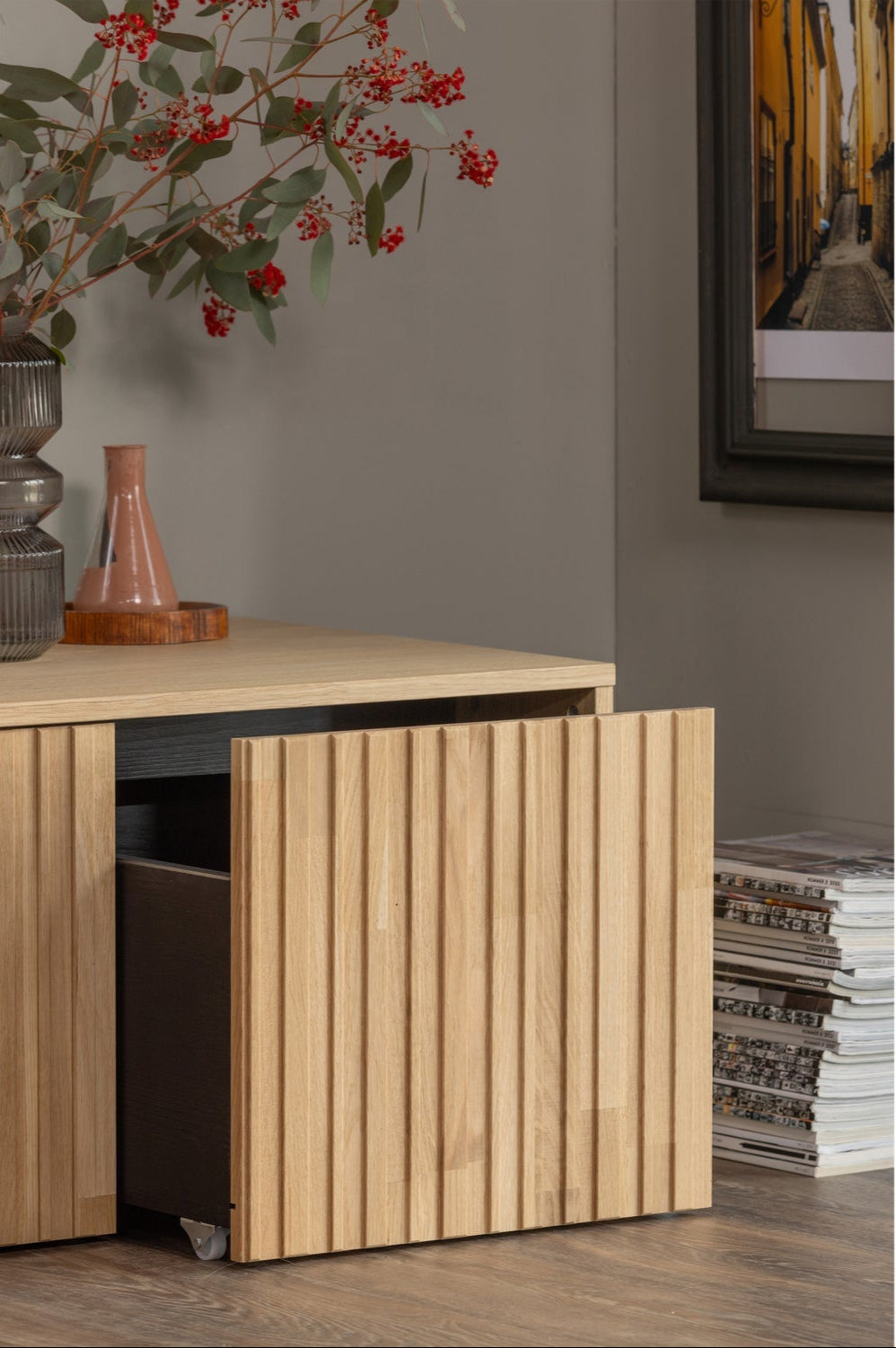 Caisse banc 2 tiroirs New Gravure 40x88 cm