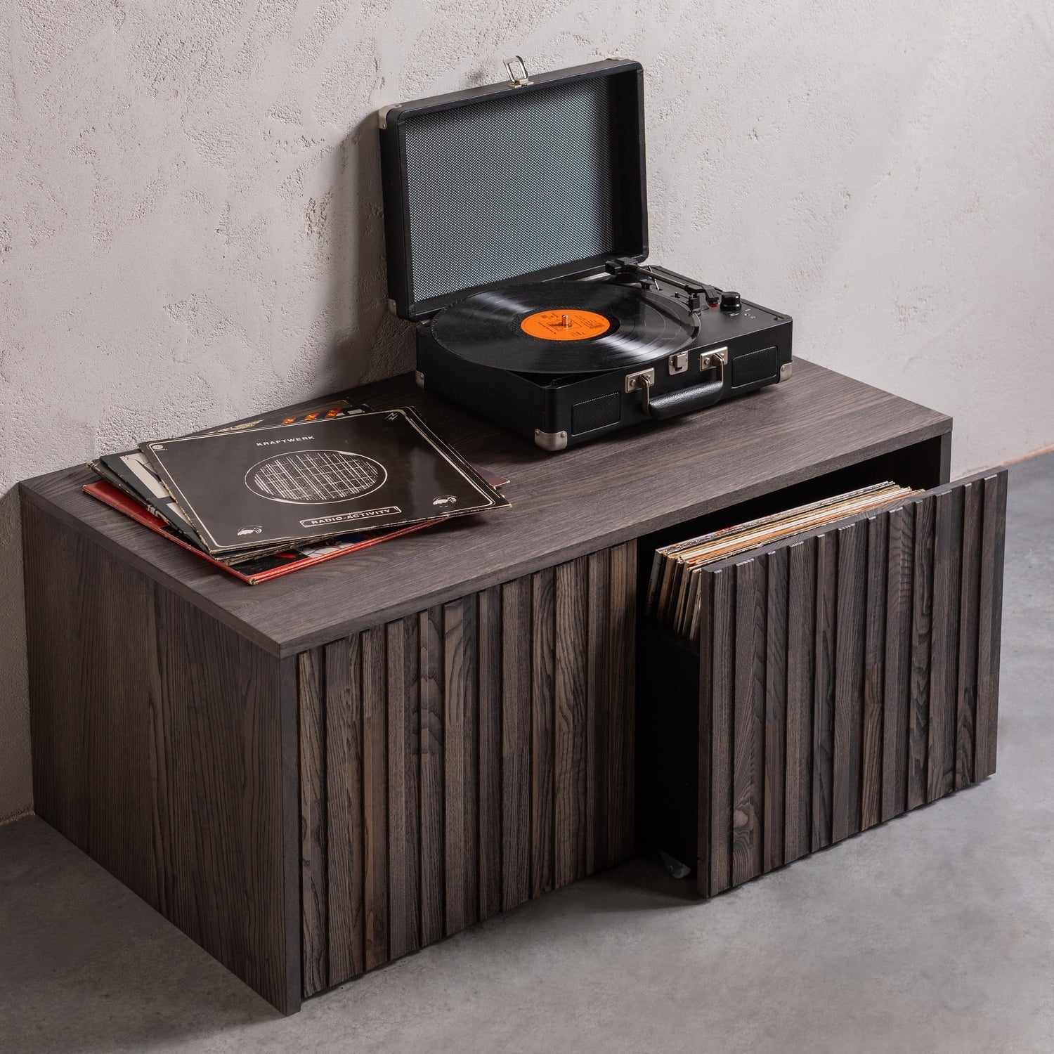 Caisse banc 2 tiroirs New Gravure 40x88 cm