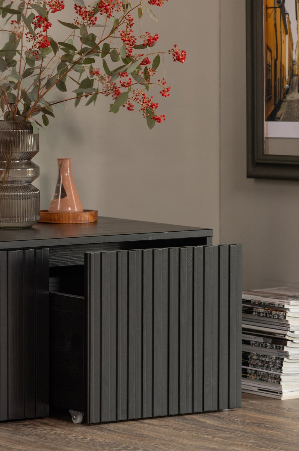 Caisse banc 2 tiroirs New Gravure 40x88 cm