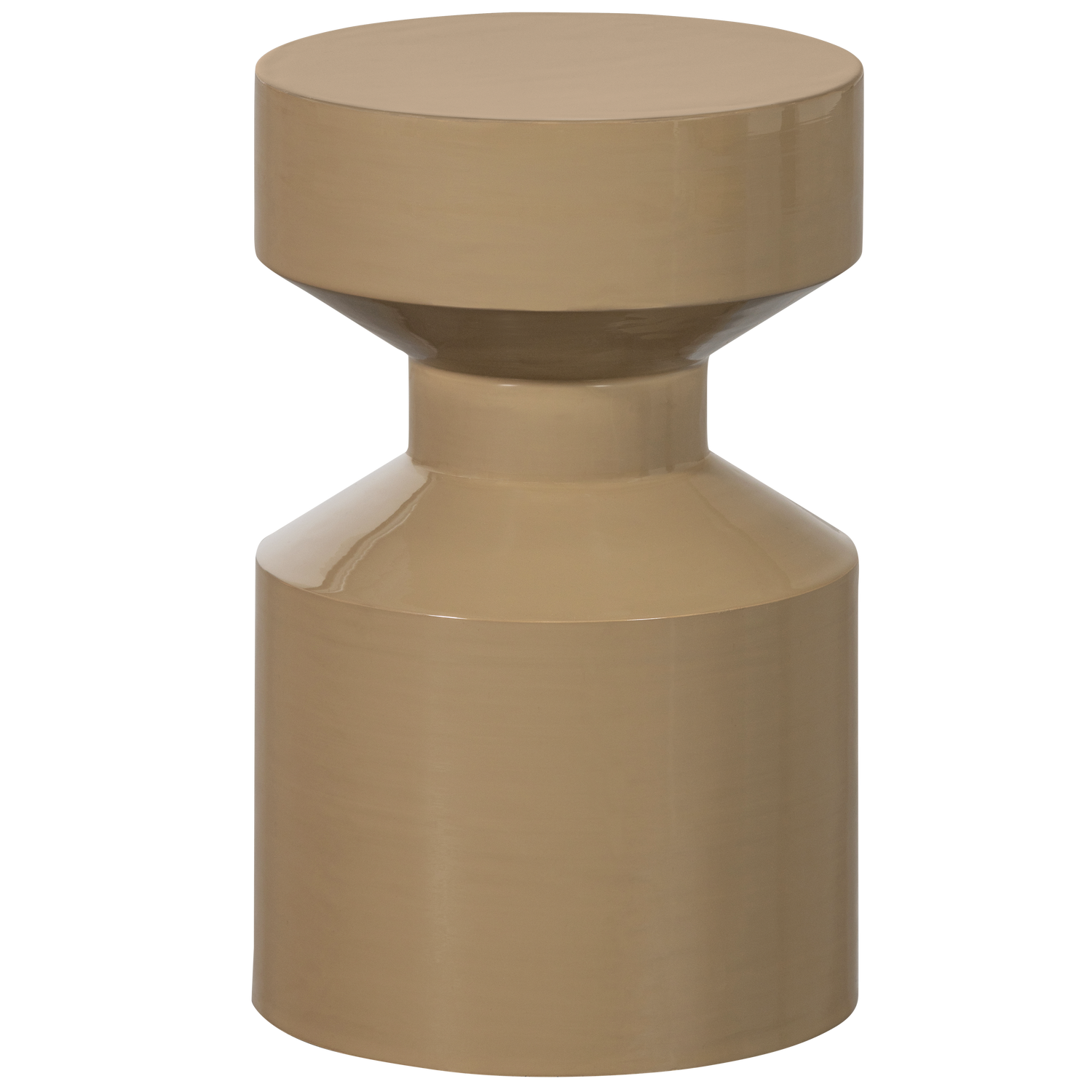 Tavolino in metallo lucido High Gloss 47x30 cm