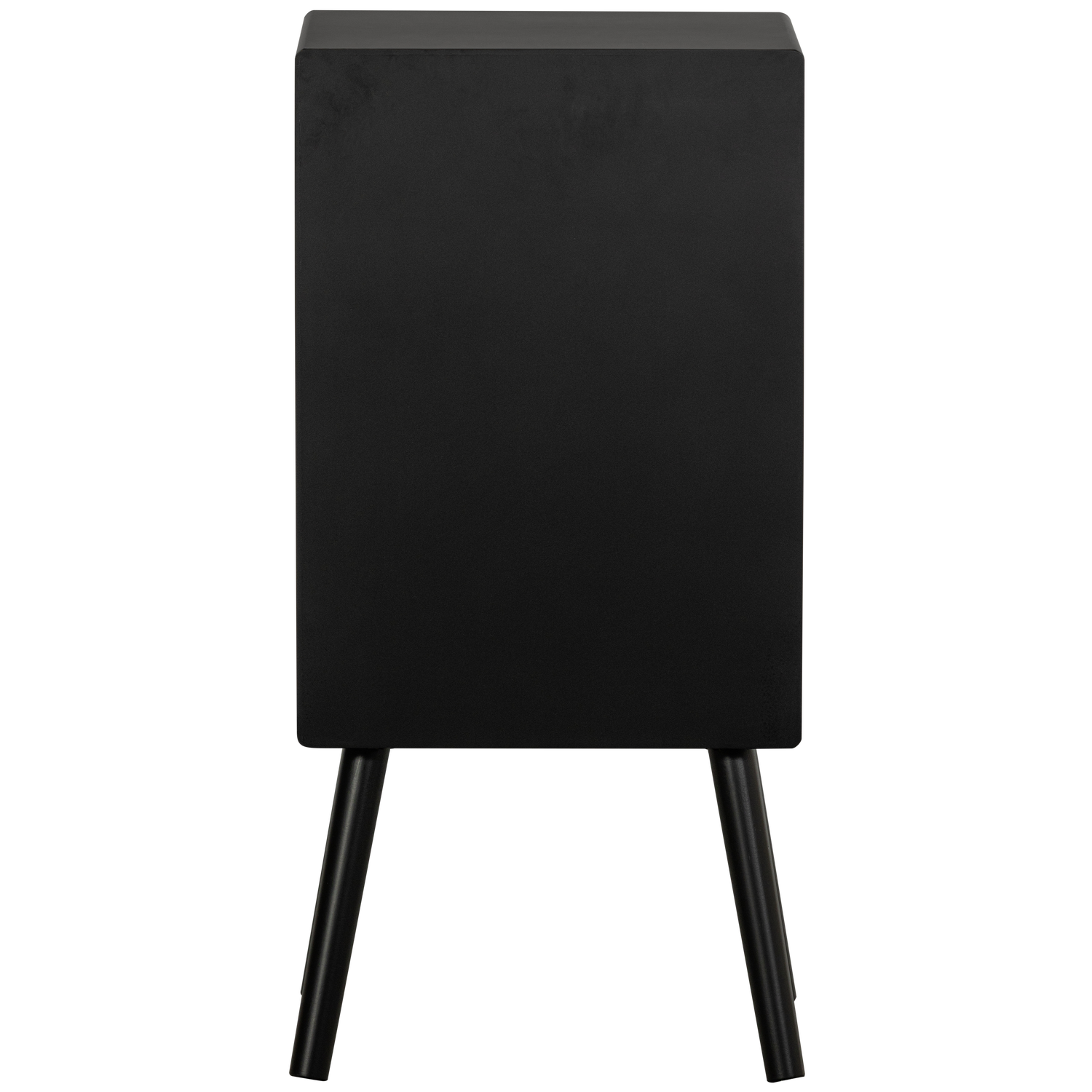 Table de chevet en bois noir Ozzy 75x36 cm