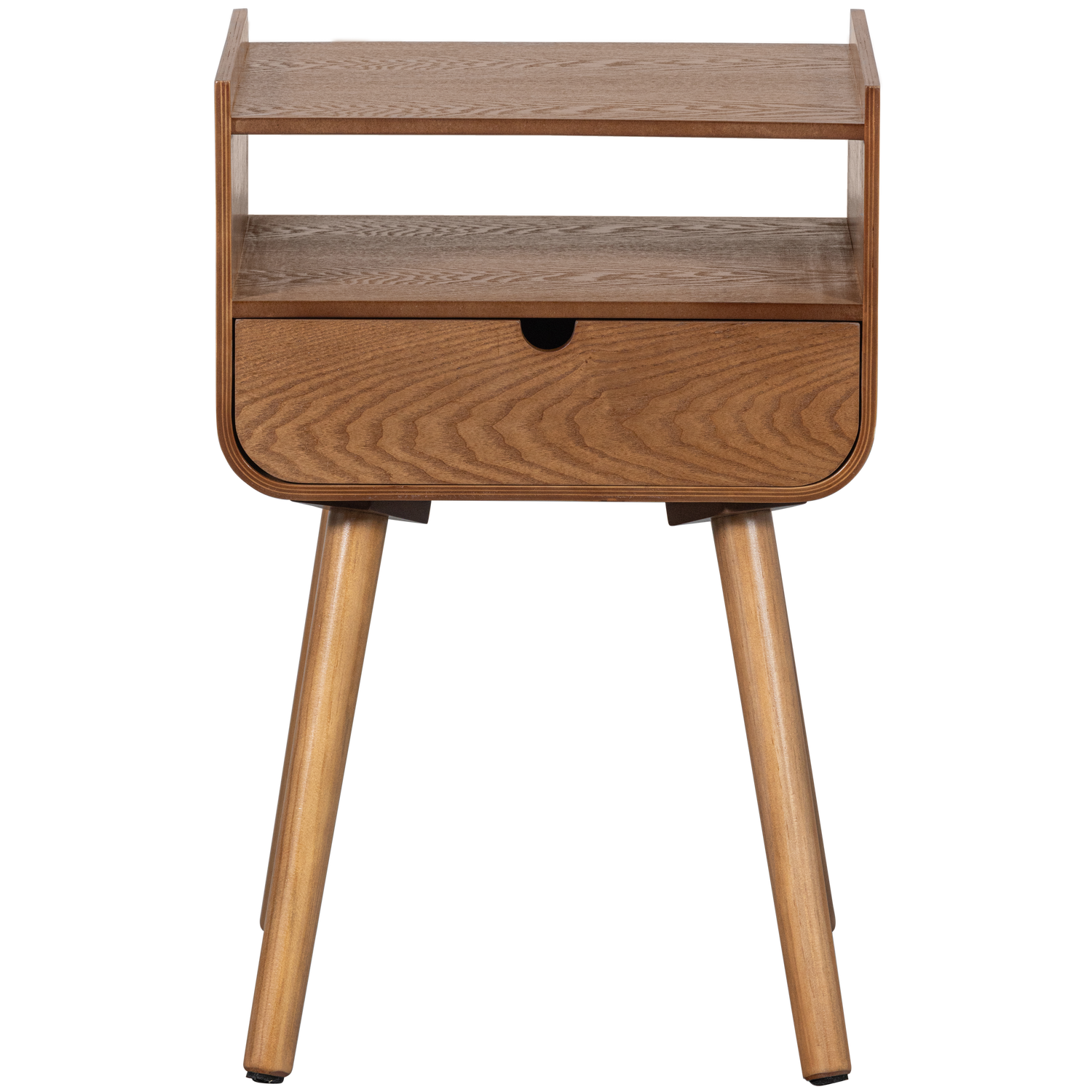 Comodino 1 cassetto in legno naturale Nils 54x36 cm