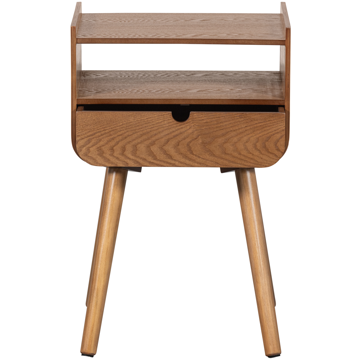 Comodino 1 cassetto in legno naturale Nils 54x36 cm