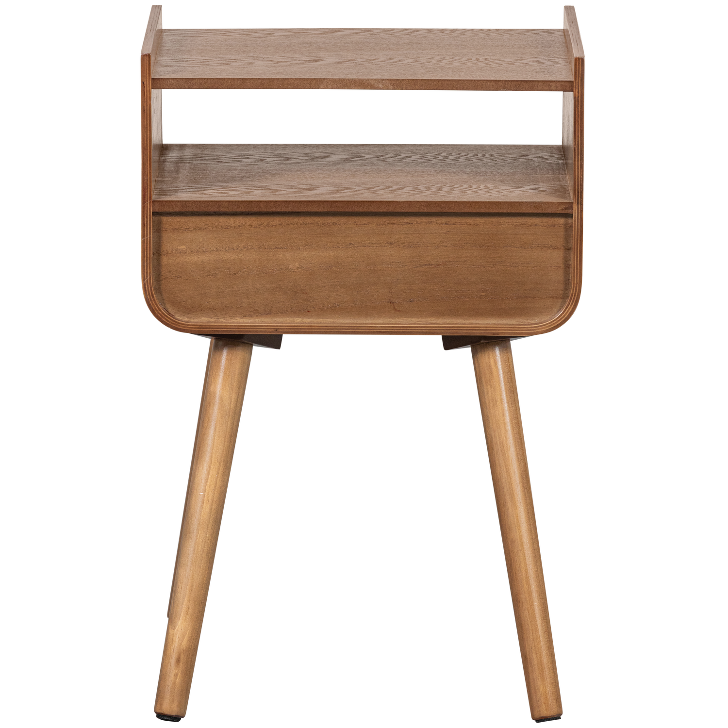 Comodino 1 cassetto in legno naturale Nils 54x36 cm