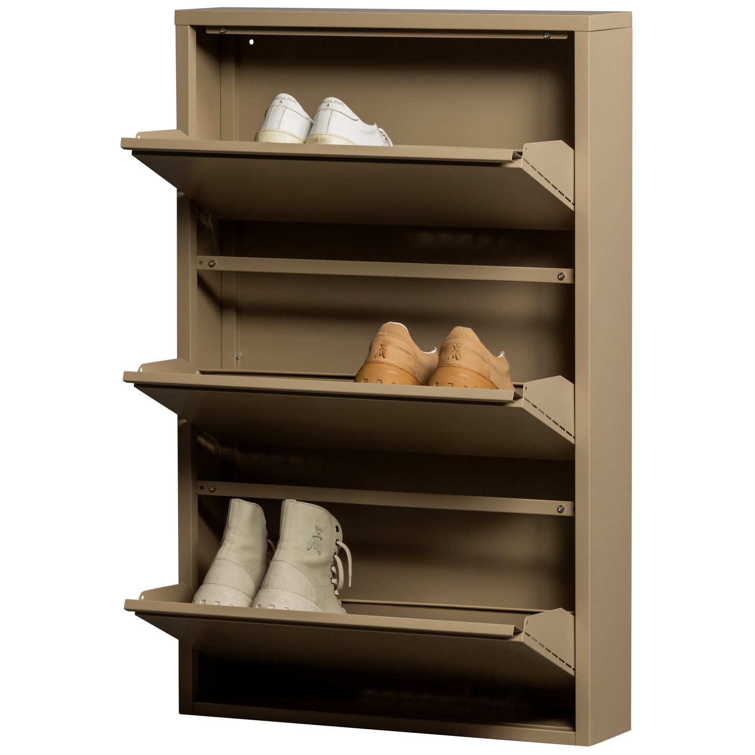 Scarpiera 3 scomparti Sabine 103x66 cm