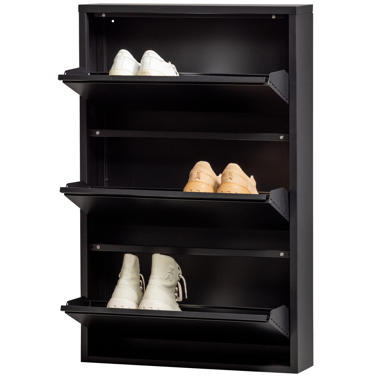 Scarpiera 3 scomparti Sabine 103x66 cm