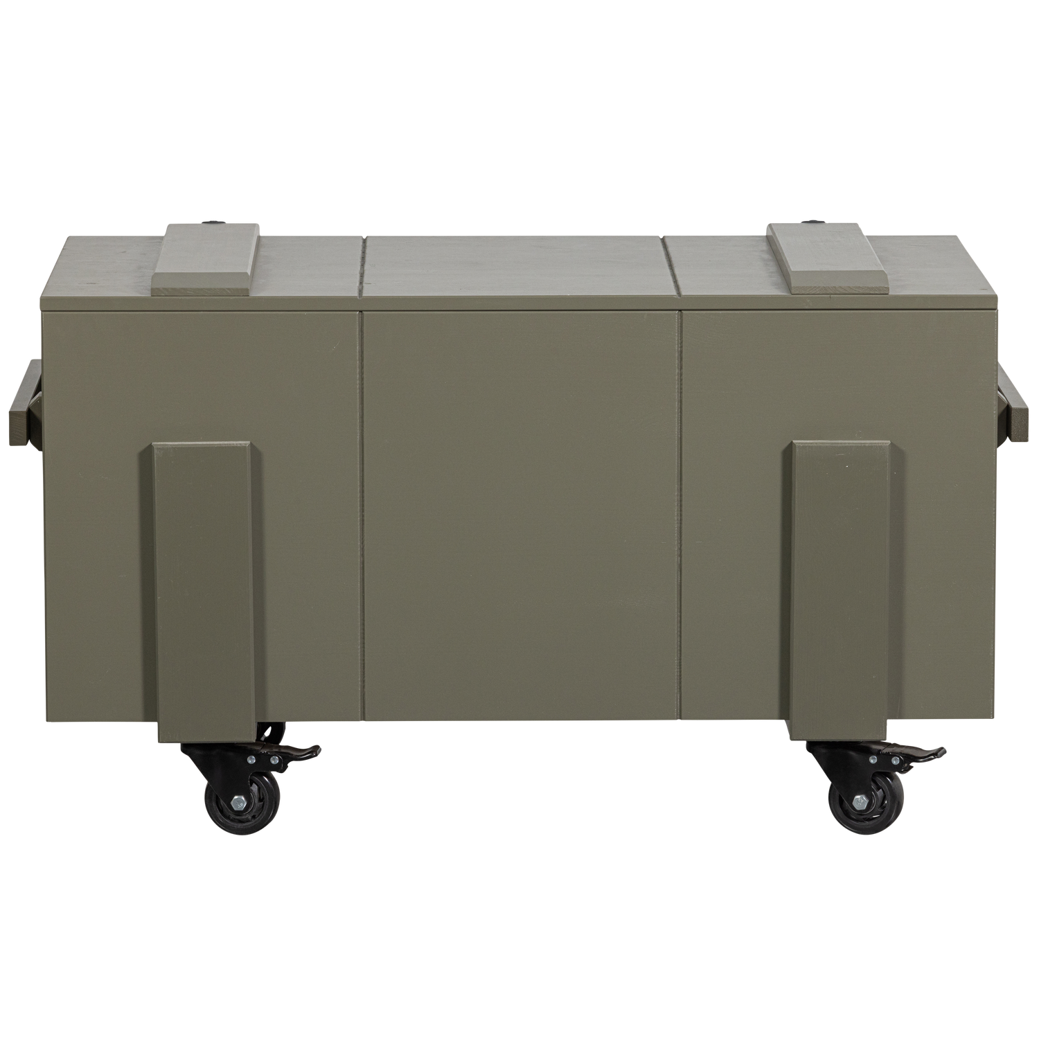 Baule in pino verde foresta Bobby 55x100 cm