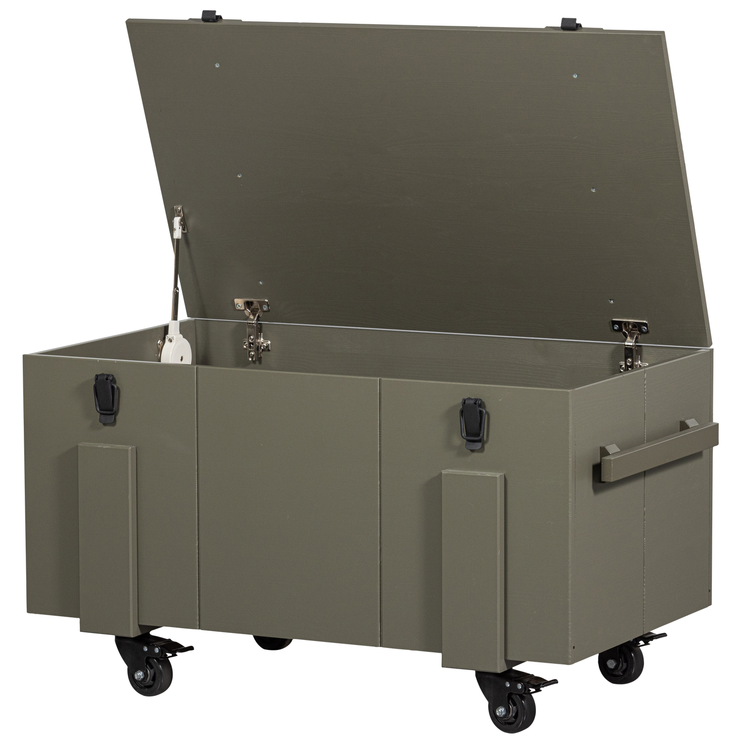 Baule in pino verde foresta Bobby 55x100 cm