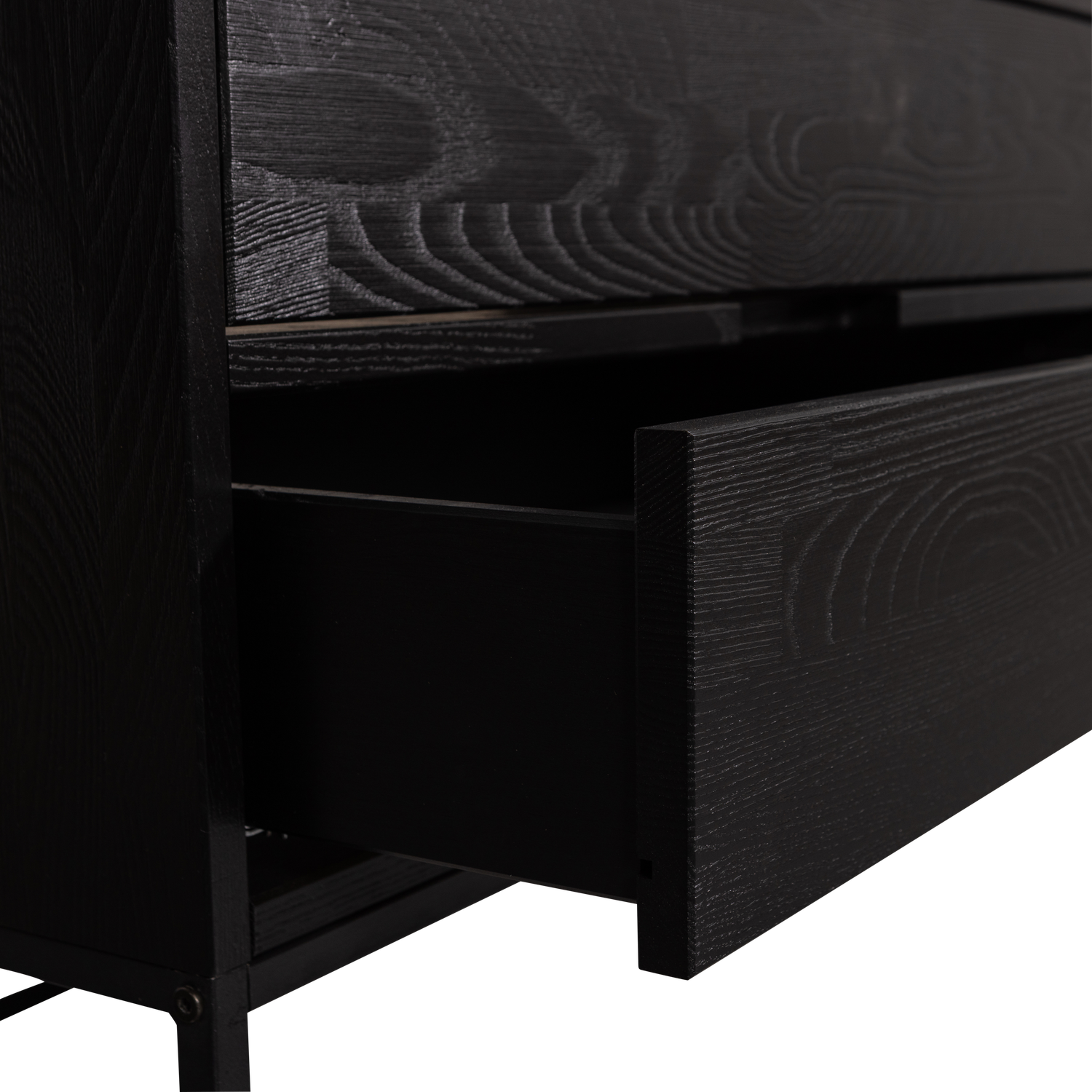 Meuble TV 1 porte 2 tiroirs en bois de pin Silas 55x120 cm