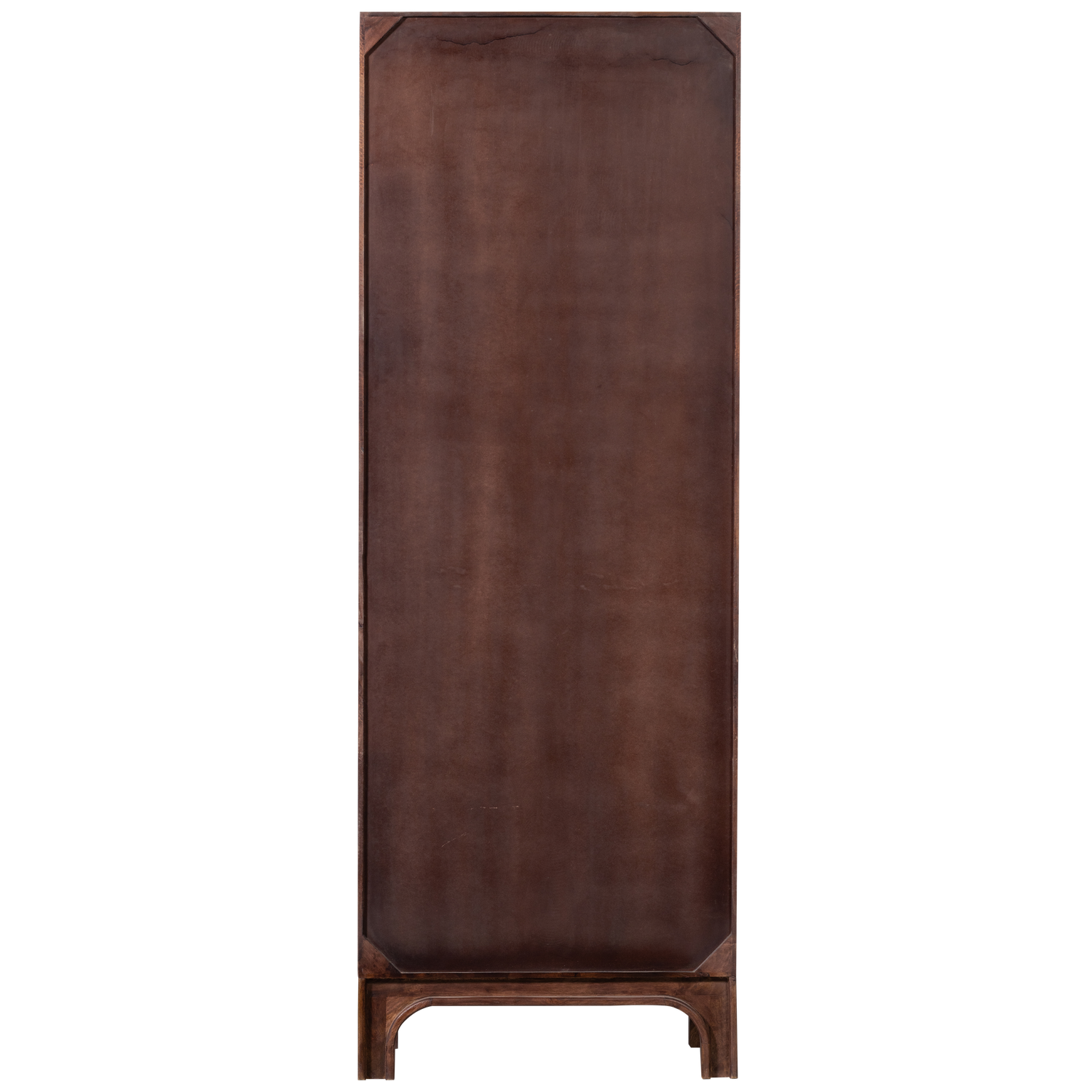 Buffet 4 portes en bois de manguier noyer Staes 210x75 cm