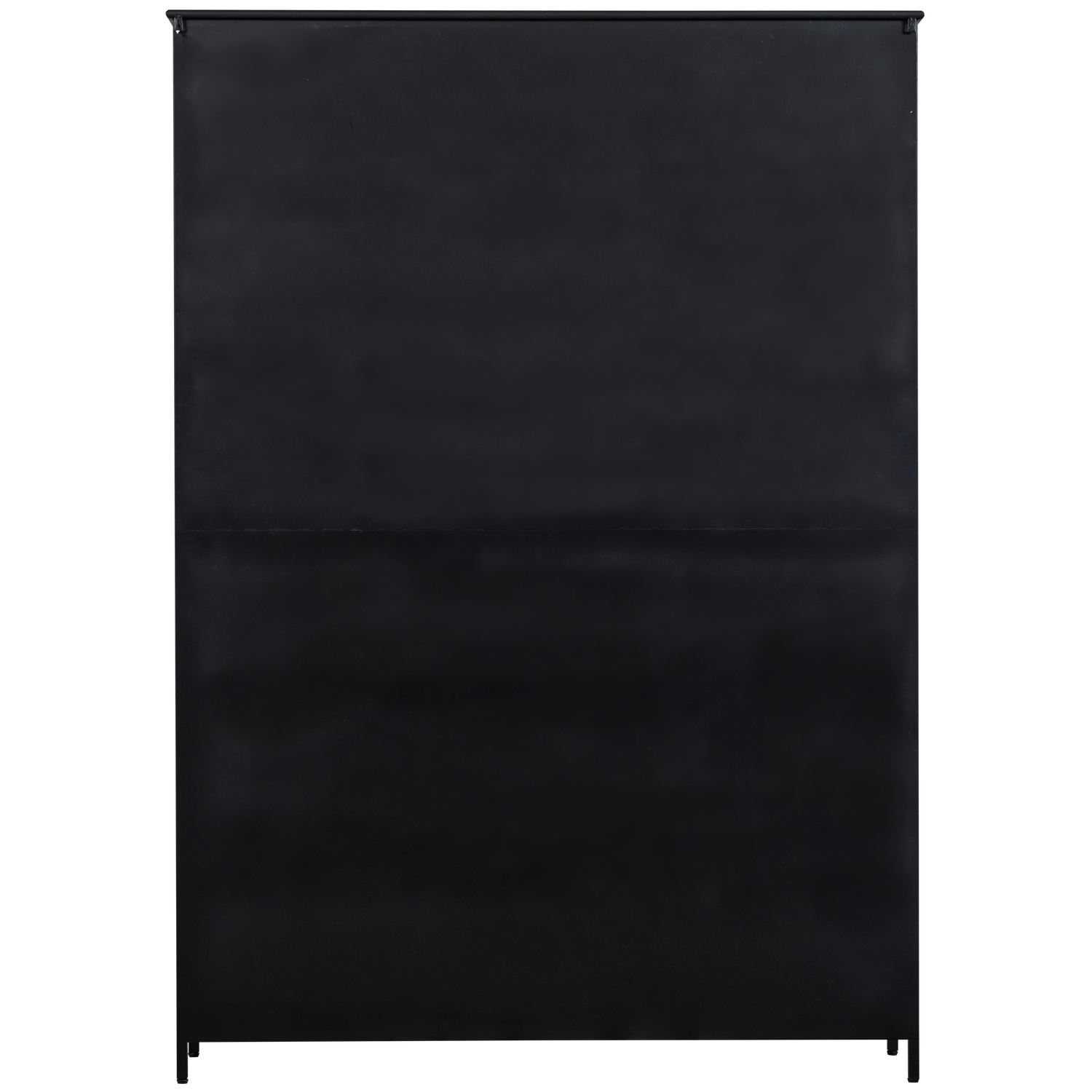 Vitrine 5 étagères en métal noir 200x137 cm