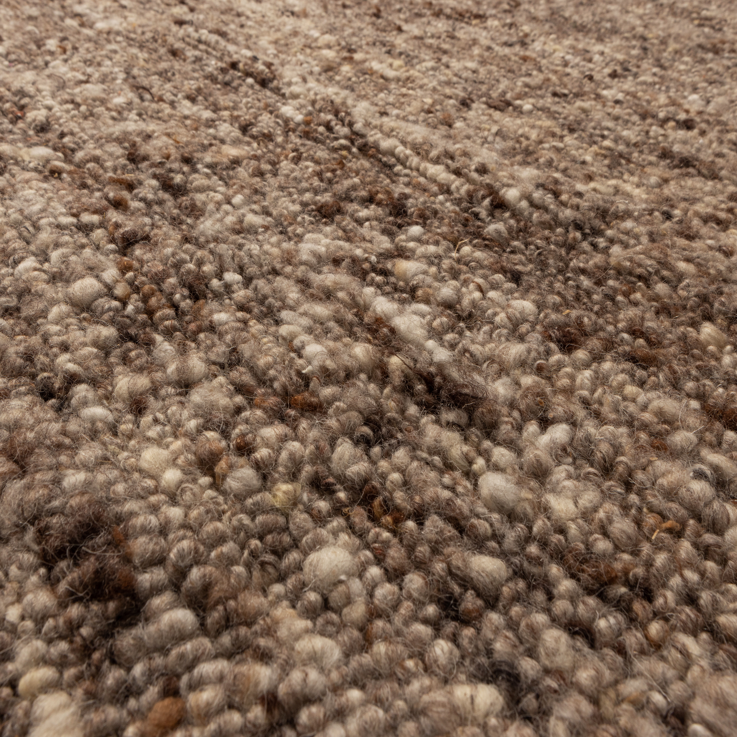 Tappeto marrone melange Efia