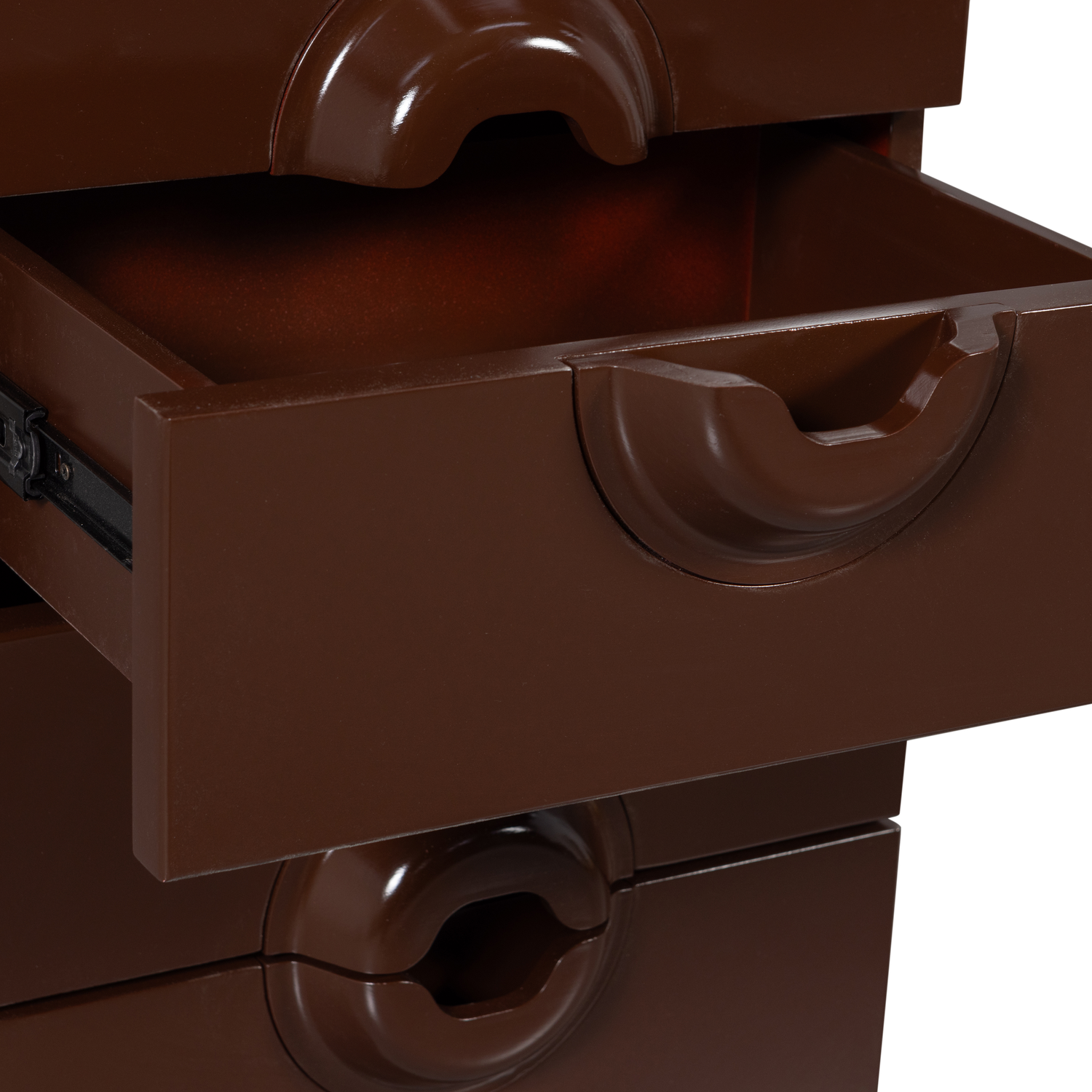 Cassettiera 6 cassetti in legno di eucalipto Merge 120x44 cm