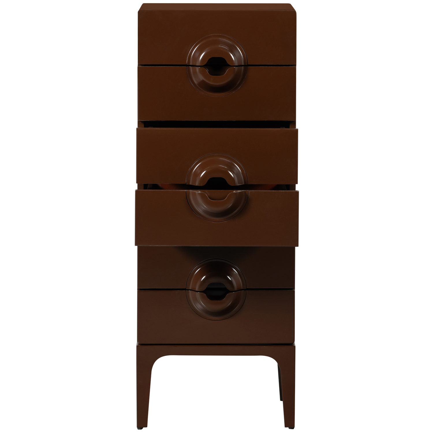 Cassettiera 6 cassetti in legno di eucalipto Merge 120x44 cm