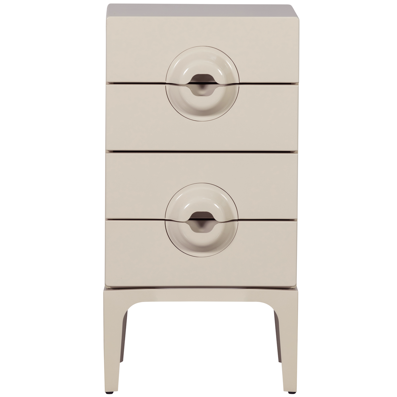 Cassettiera 4 cassetti in legno di eucalipto Merge 89x44 cm