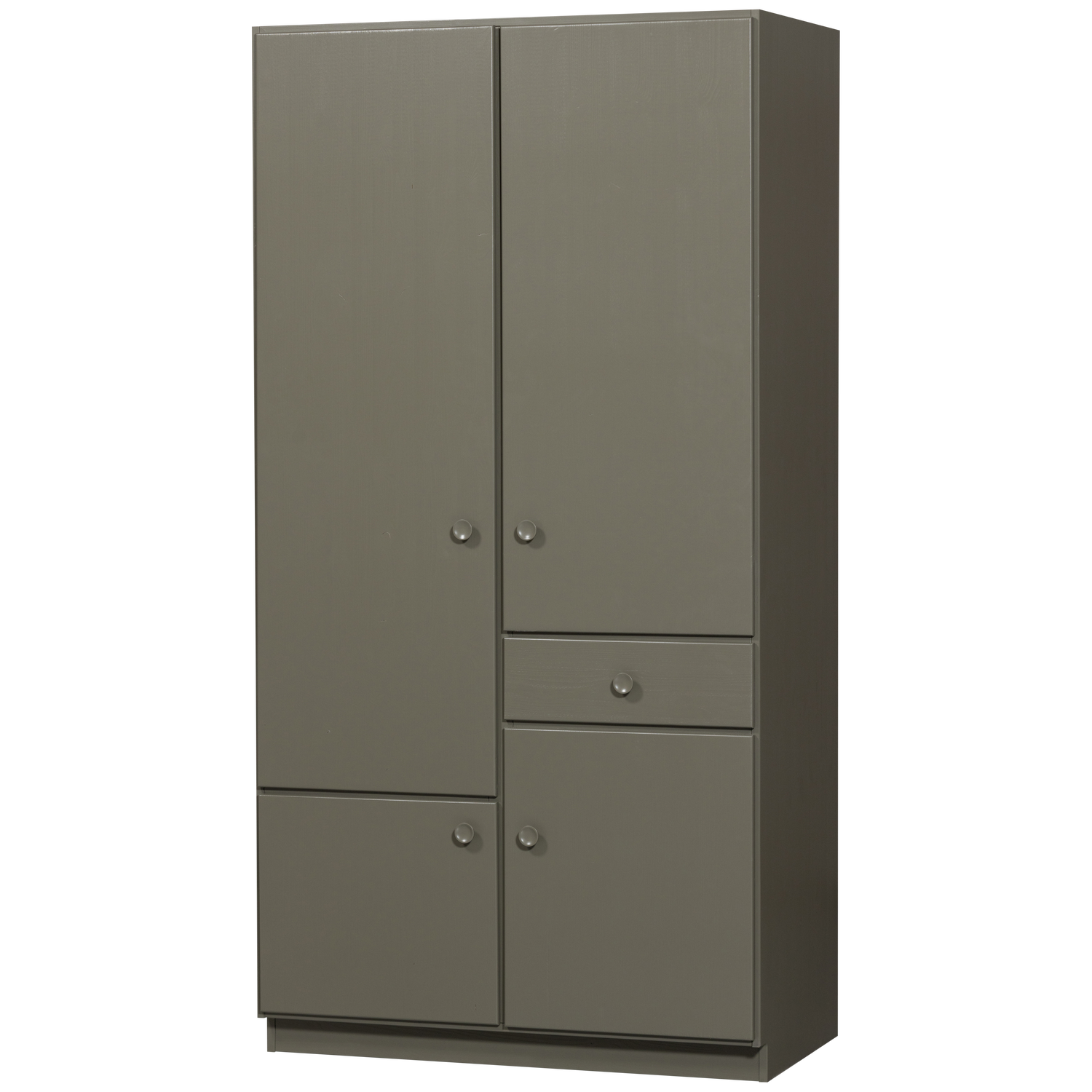 Credenza 4 ante 1 cassetto in pino verde Alfie 210x107cm