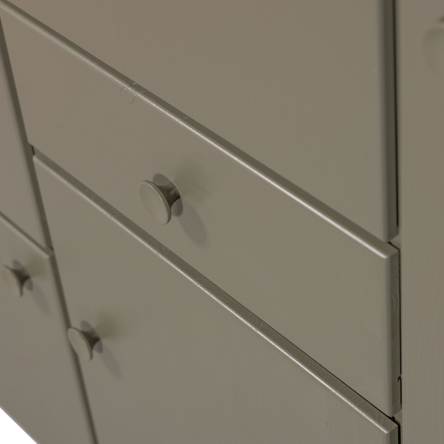 Armadio/cappottiera 6 ante 1 cassetto in pino verde Alfie 210x160cm