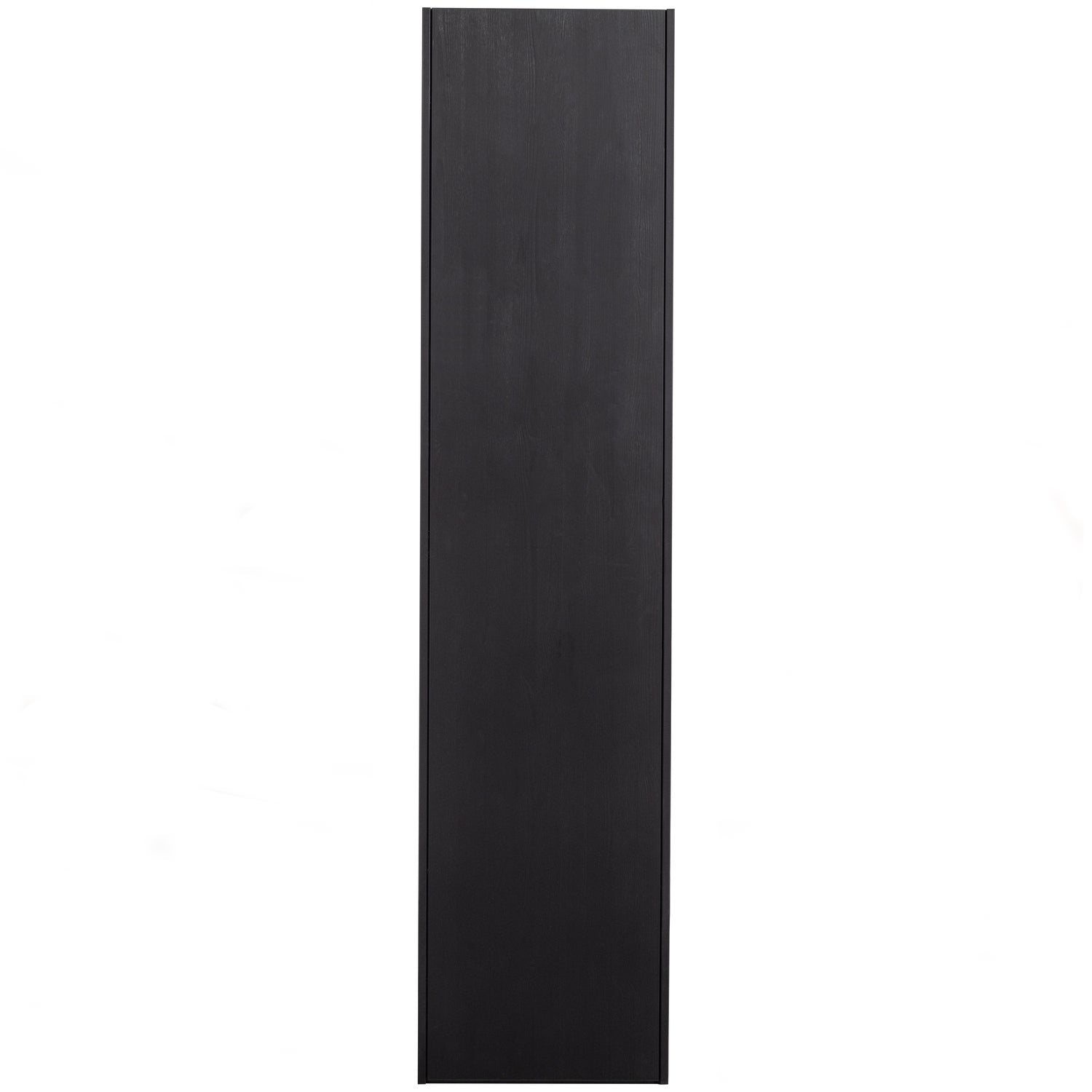 Buffet 1 porte en bois de pin noir mat Teun 188x44 cm