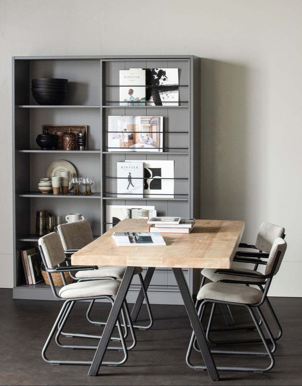 Table à manger en chêne foncé Tablo 75x180 cm