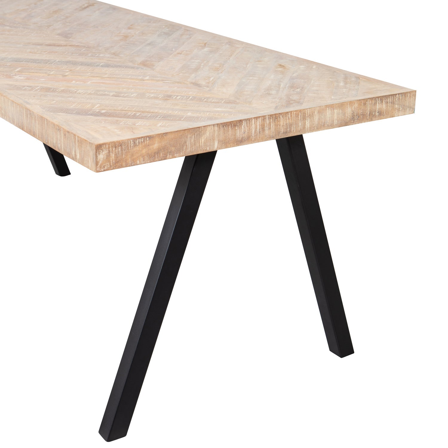 Tavolo da pranzo quadrato in legno di mango Tablo 75x200 cm