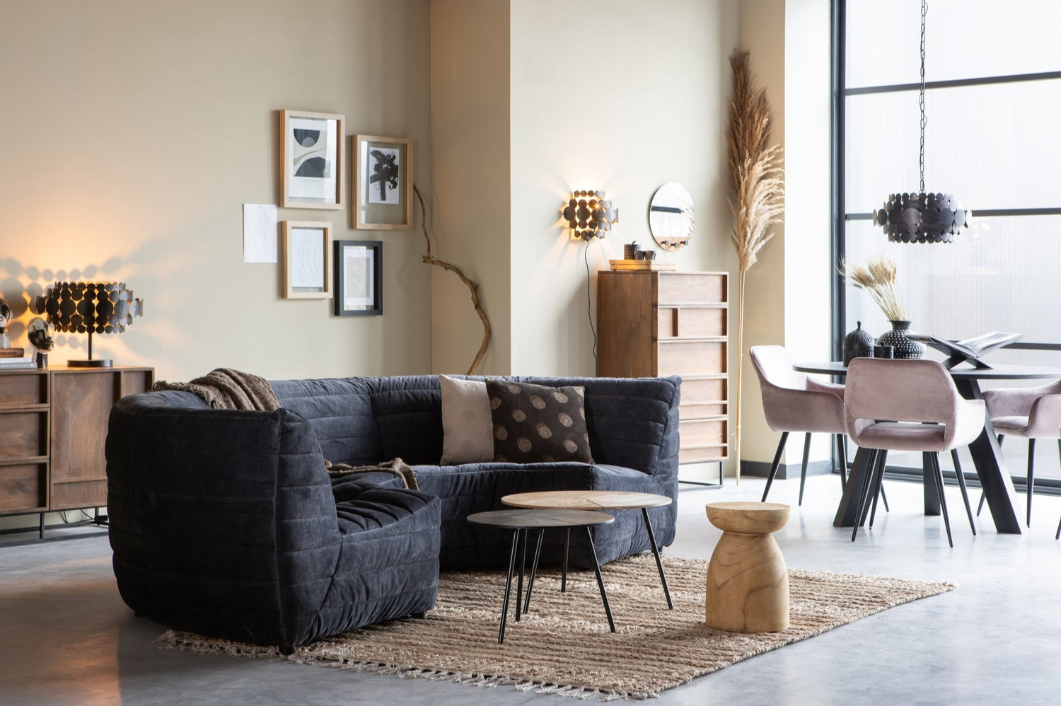 Cassettiera 5 cassetti in legno di mango naturale Forrest 121x60 cm