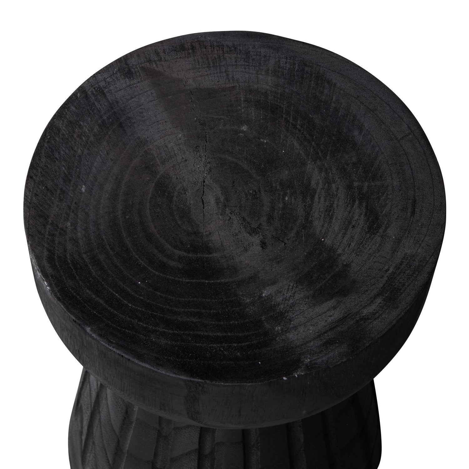 Sgabello in legno nero Borre 40x28 cm