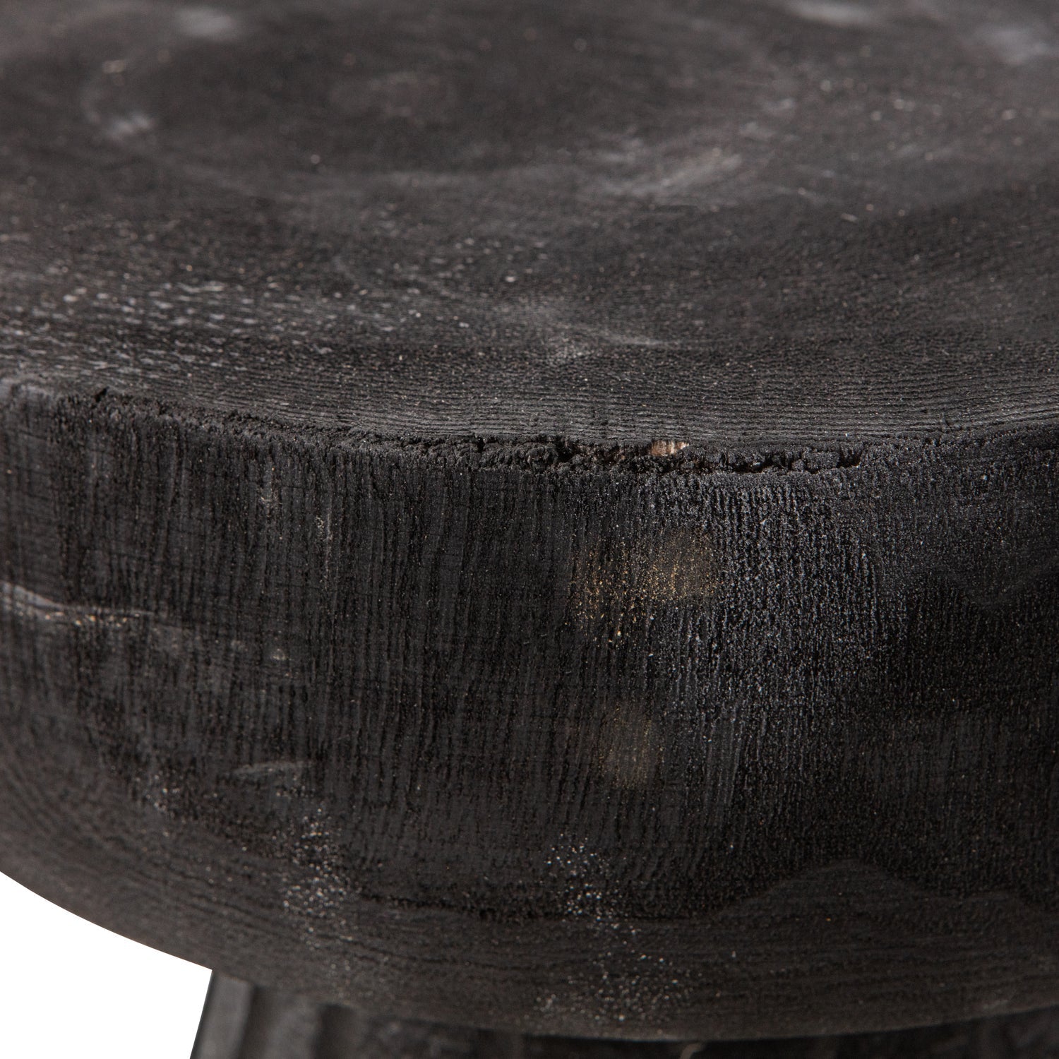 Sgabello in legno nero Borre 40x28 cm