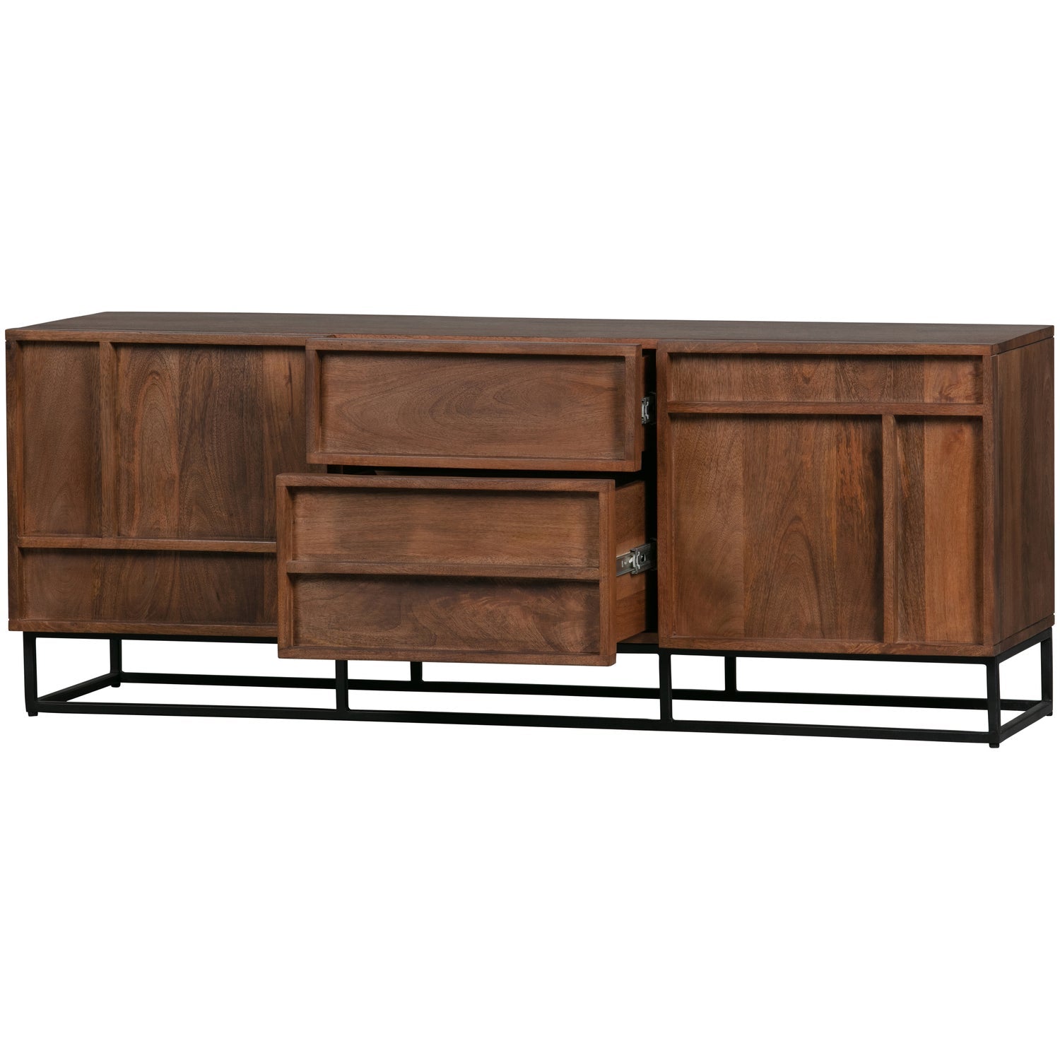 Mobile TV 2 ante 2 cassetti in legno di mango Forrest 54x140 cm