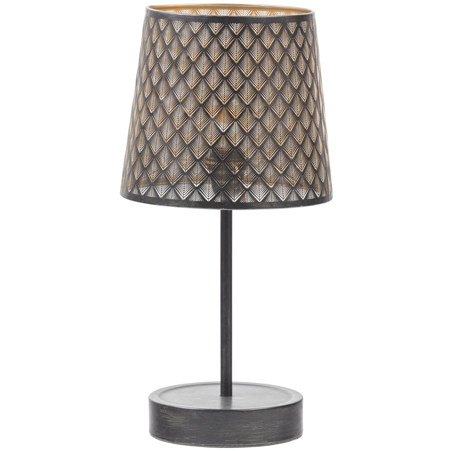 Lampe de table en métal noir Kars 56x28 cm
