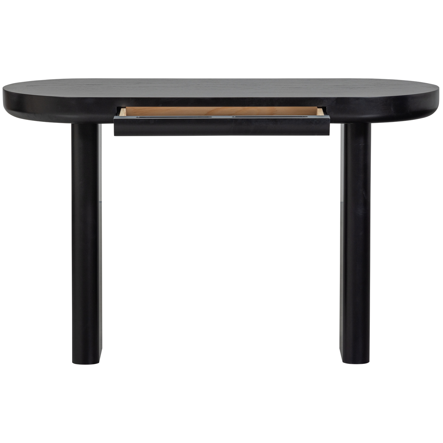 Bureau/table basse plaqué noir Mael 75x120 cm
