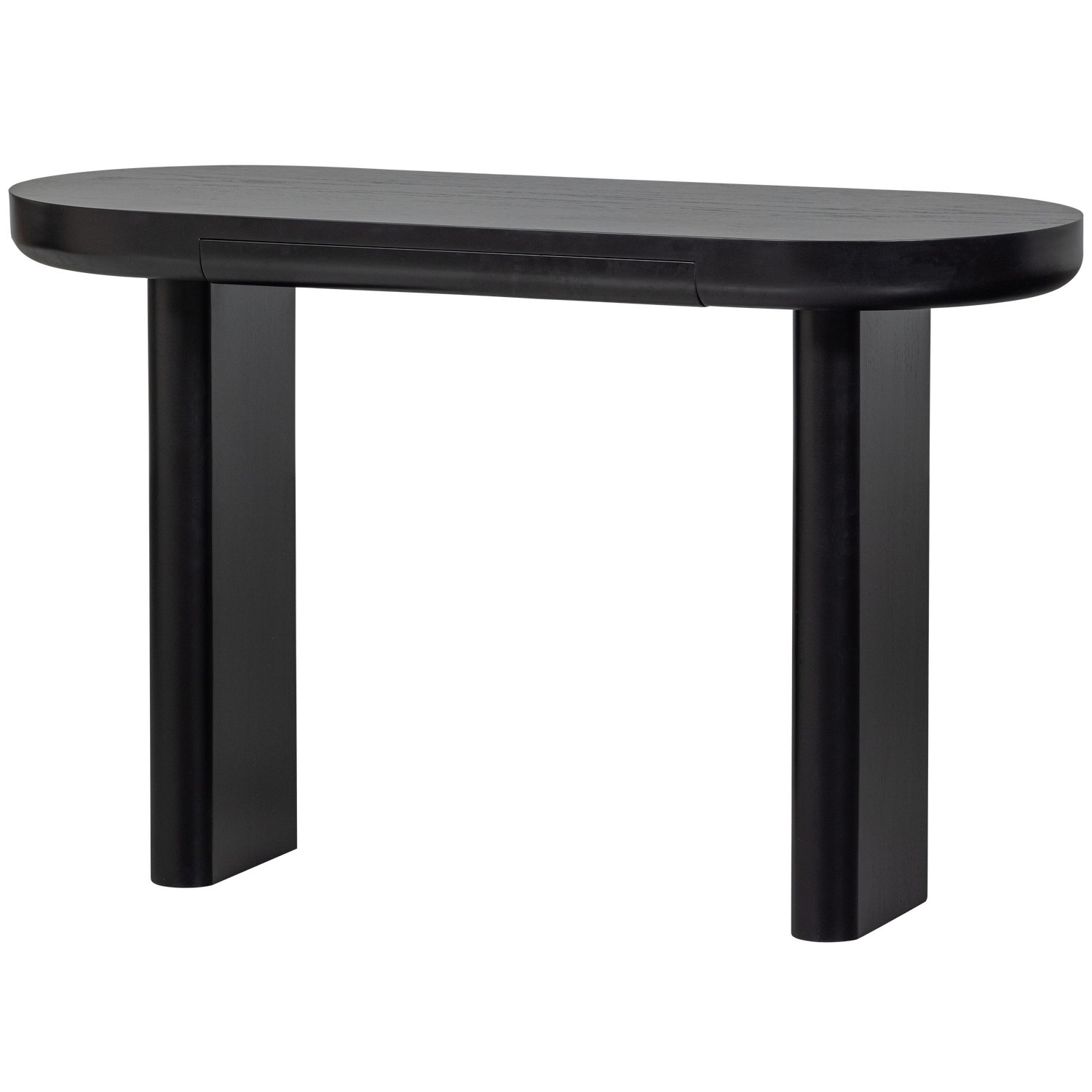 Bureau/table basse plaqué noir Mael 75x120 cm