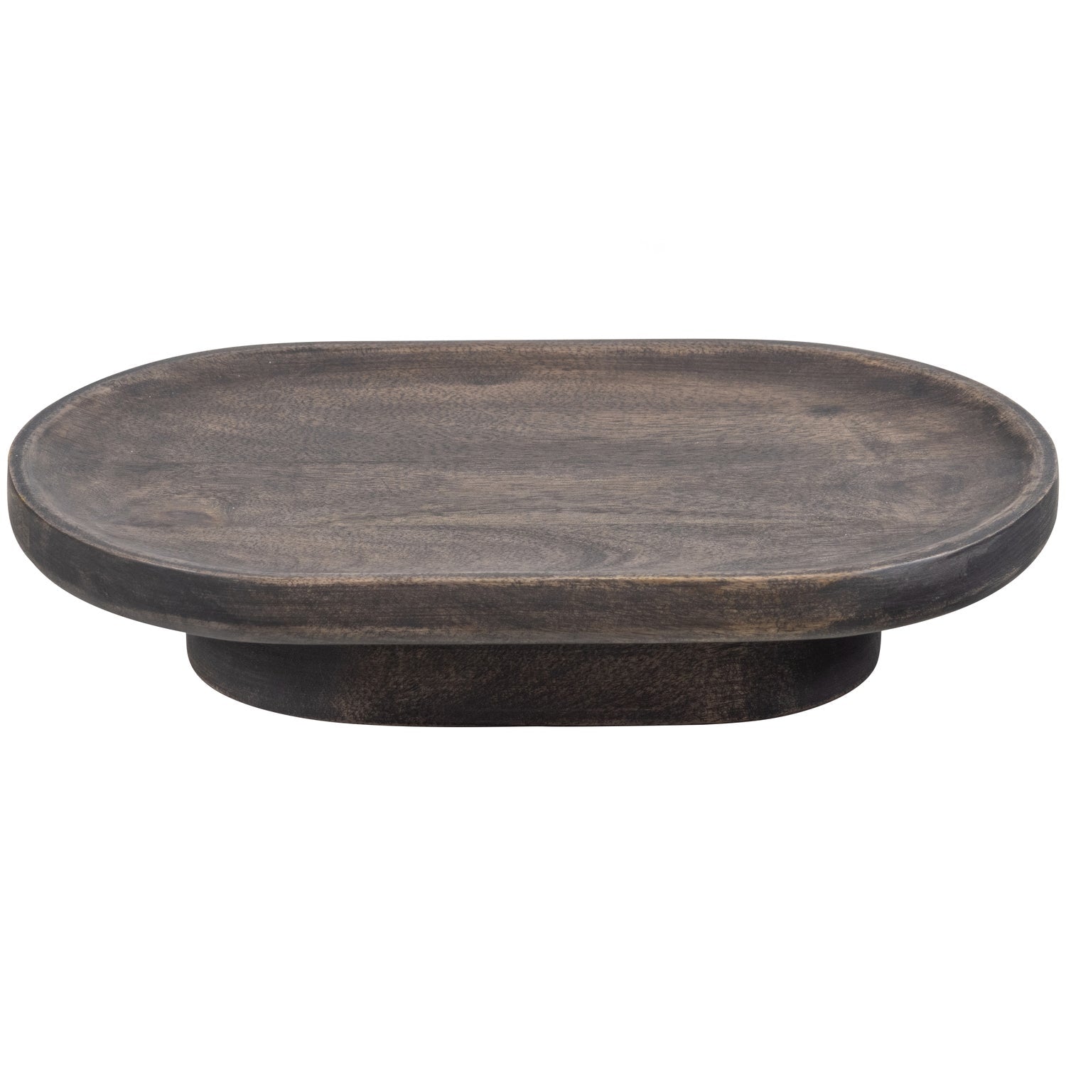 Plateau en bois de manguier marron foncé Aya 20x33 cm