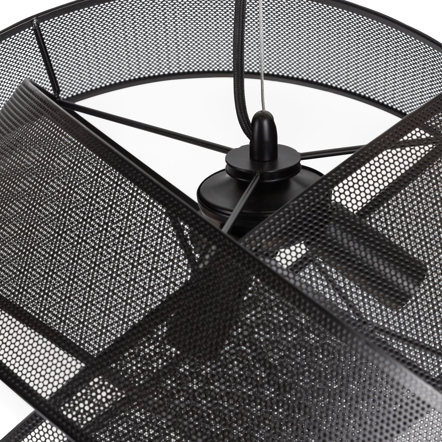 Lampada a sospensione nera Arie 40x50cm