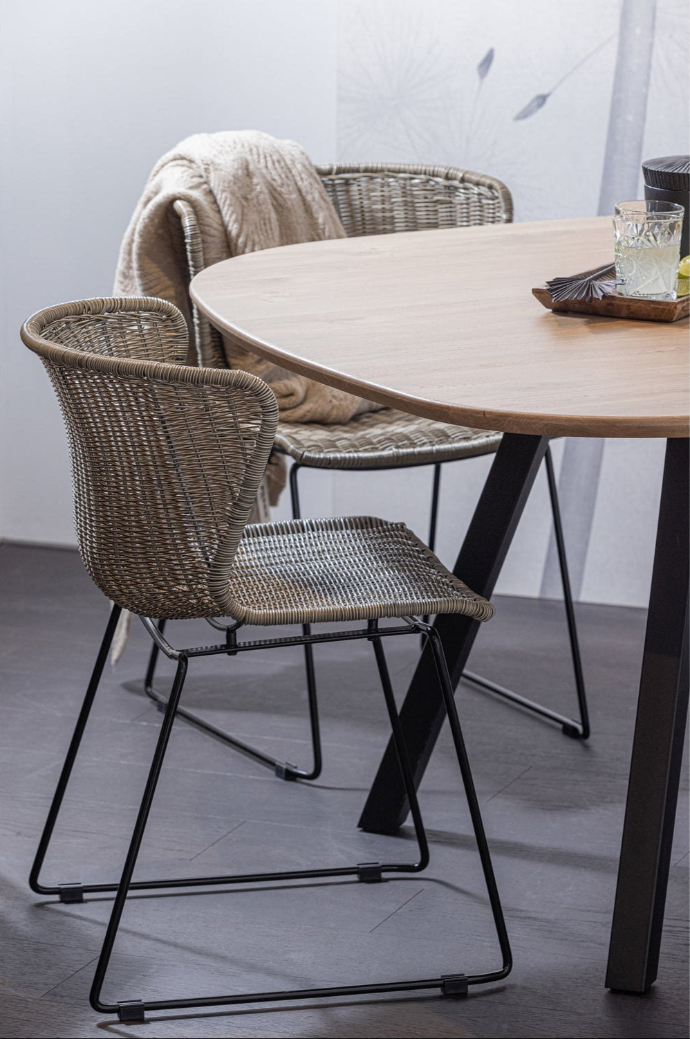 Table à manger en chêne Tablo 75x130 cm