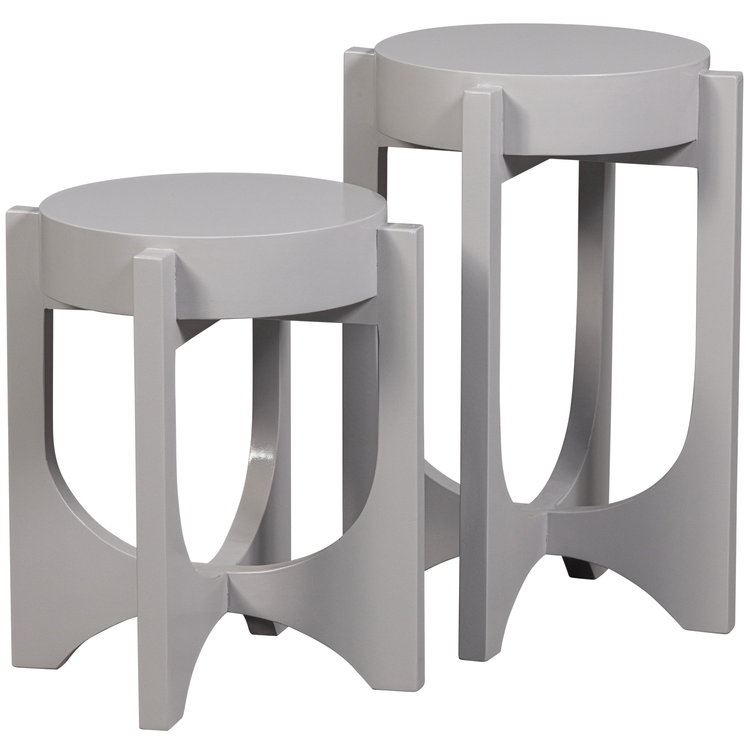 Tavolino in legno di mango grigio caldo Hold Up