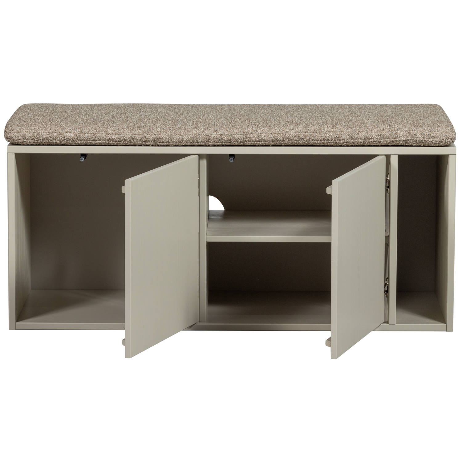 Panca/mobile TV 2 ante in legno di pino Settle Down 108x44 cm