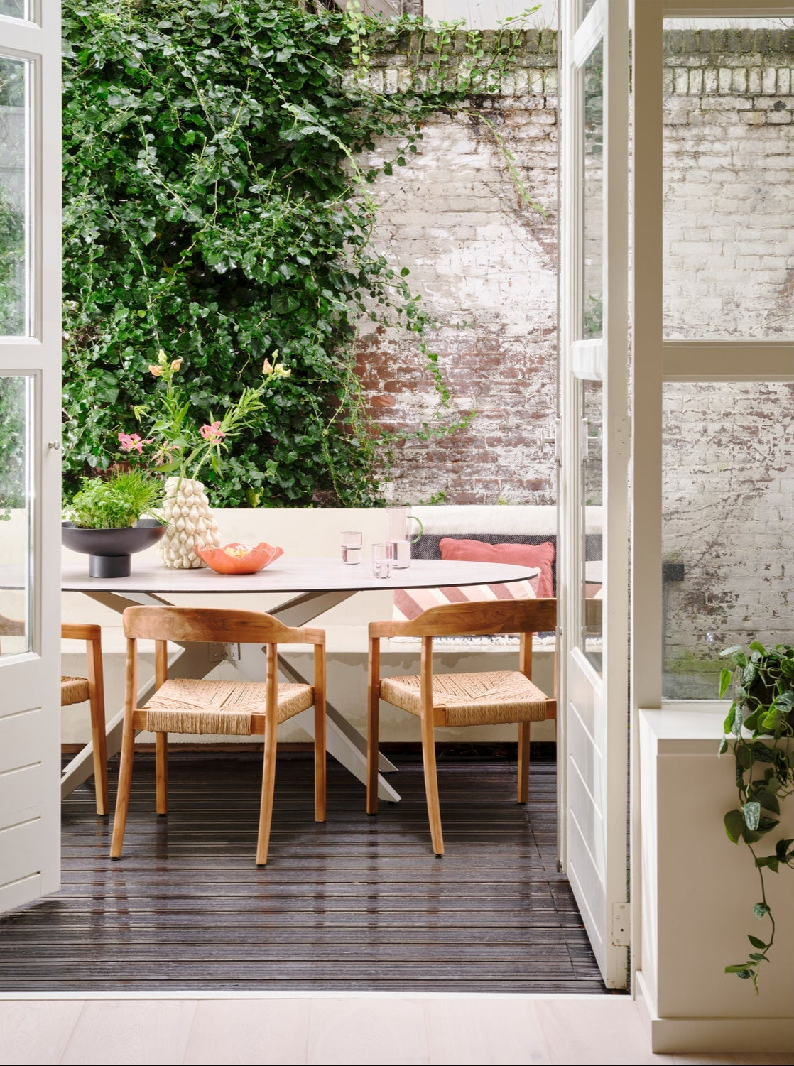 Tavolo da pranzo da esterno in alluminio Elk 220x75 cm