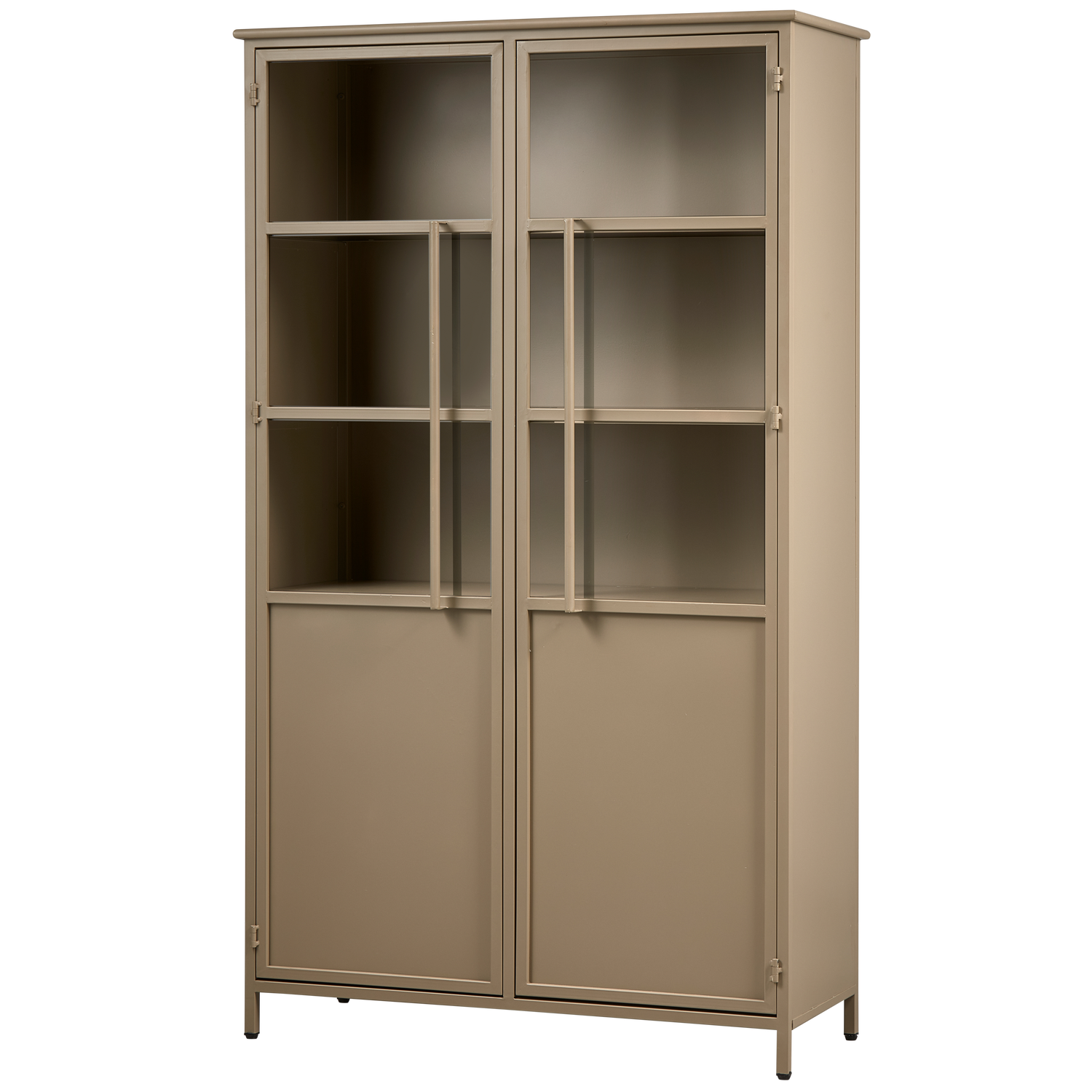 Vetrina 2 ante in metallo opaco 170x99 cm